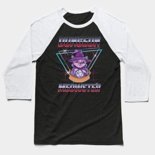 Dungeon Meowster Cute & Funny Gaming Baseball T-Shirt